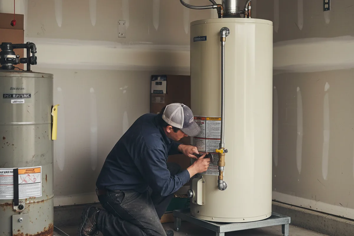 Water heater and shutoff valve replacement in Emlenton